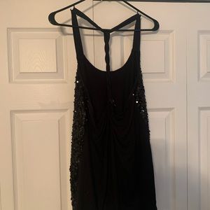 Vintage Express Sequin Halter. Size Large